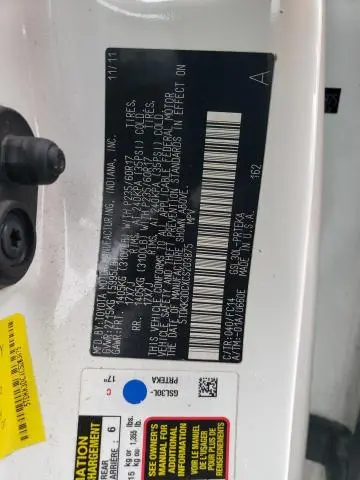 2012 TOYOTA SIENNA LE  