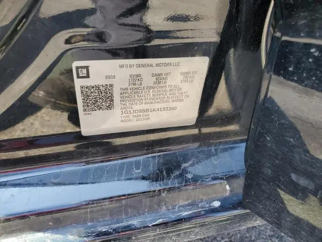 2019 CHEVROLET SONIC LT  