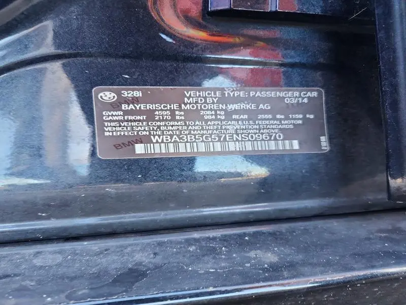 2014 BMW 328 XI SULEV  