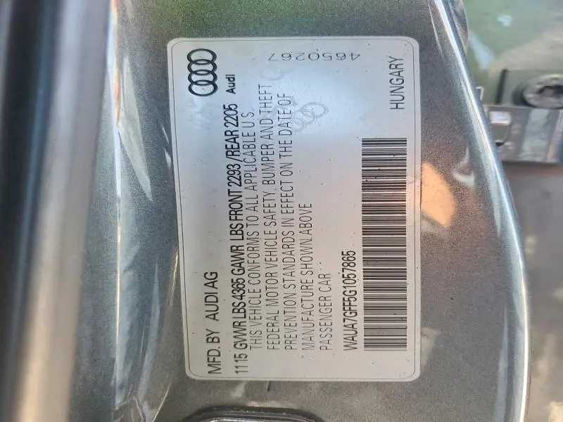 2016 AUDI A3 PREMIUM  