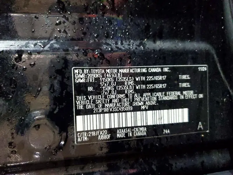 2025 TOYOTA RAV4 XLE  