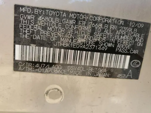 2010 LEXUS ES 350