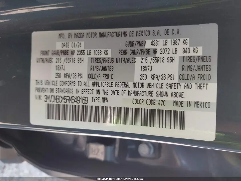 2024 MAZDA CX-30 2.5 S CARBON EDITION