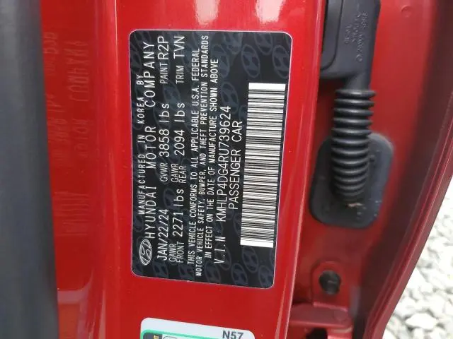 2024 HYUNDAI ELANTRA LIMITED  