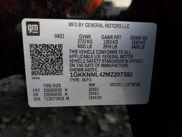 2021 GMC ACADIA SLT  