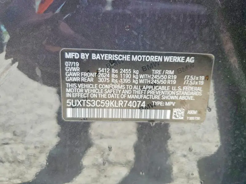 2019 BMW X3 XDRIVEM40I  