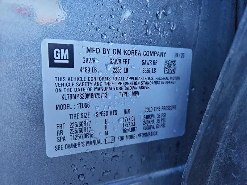 2021 CHEVROLET TRAILBLAZER LT  