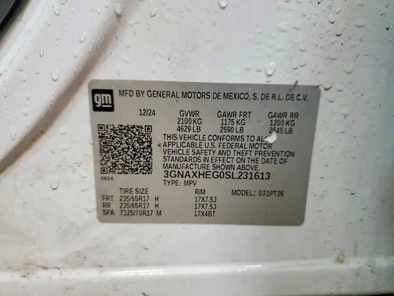 2025 CHEVROLET EQUINOX LT  