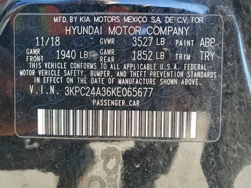 2019 HYUNDAI ACCENT SE  