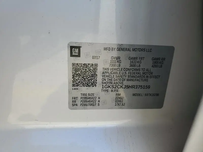 2017 GMC YUKON DENALI  