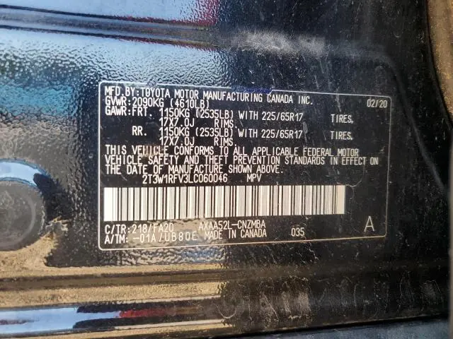 2020 TOYOTA RAV4 XLE