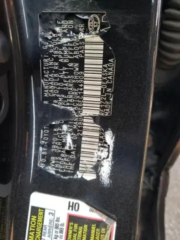 2014 TOYOTA COROLLA L  