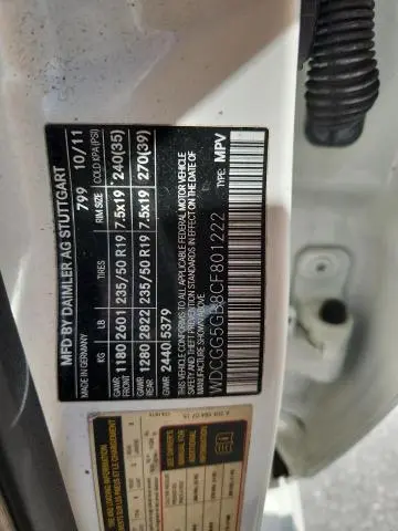 2012 MERCEDES-BENZ GLK 350  