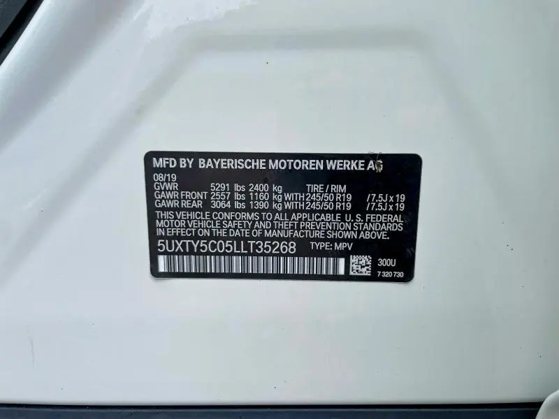 2020 BMW X3 XDRIVE30I  