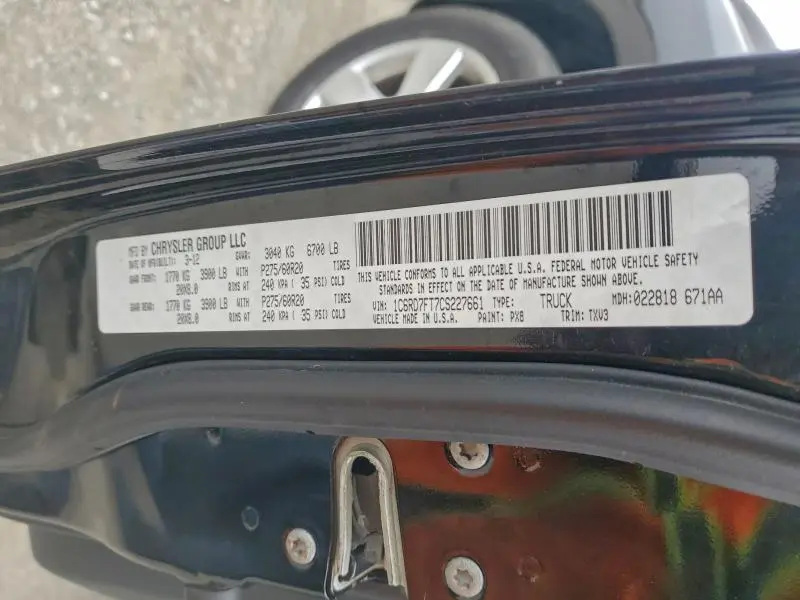 2012 DODGE RAM 1500 ST  