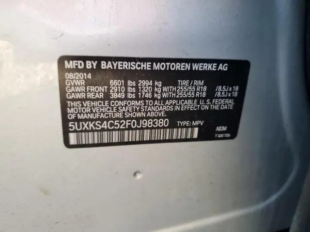 2015 BMW X5 XDRIVE35D  