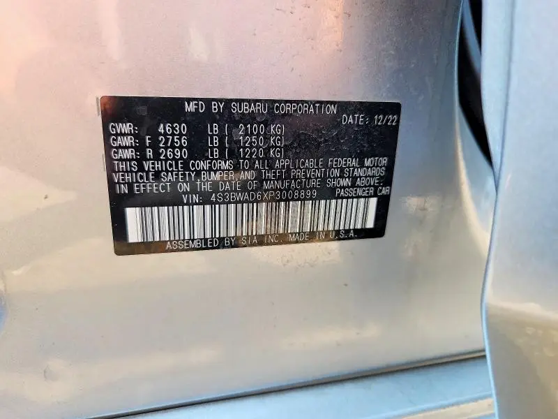 2023 SUBARU LEGACY PREMIUM  