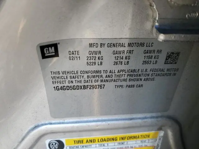 2011 BUICK LACROSSE CXL  