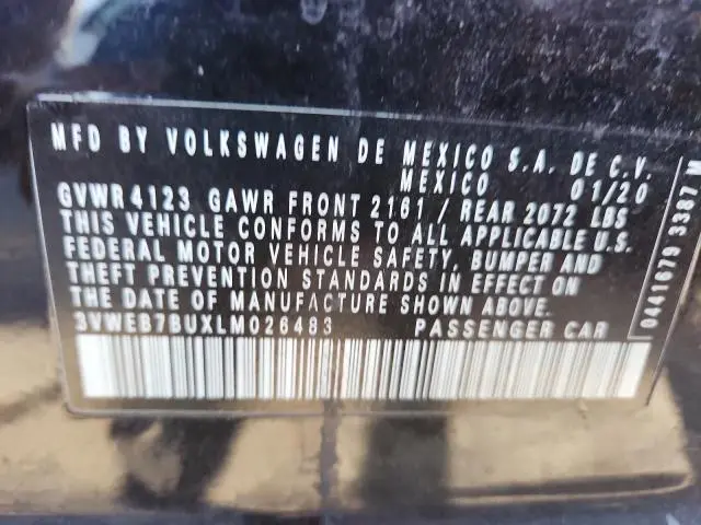 2020 VOLKSWAGEN JETTA SEL  