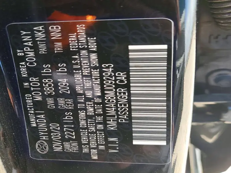 2021 HYUNDAI ELANTRA SEL  