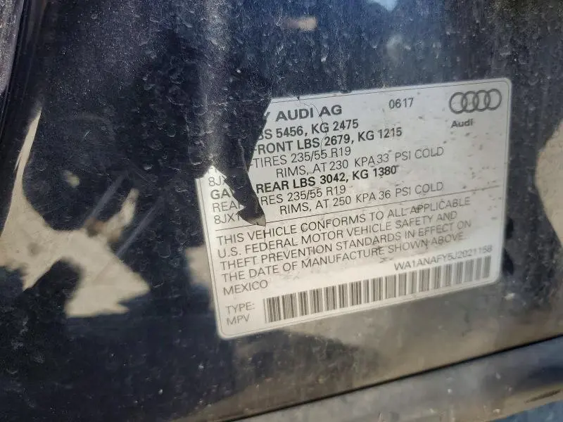 2018 AUDI Q5 PREMIUM  