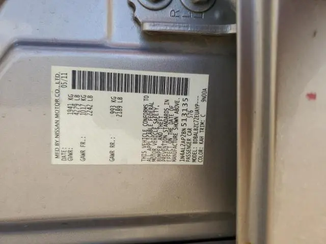 2011 NISSAN ALTIMA BASE  