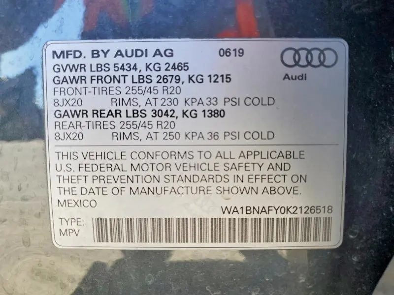 2019 AUDI Q5 PREMIUM PLUS  