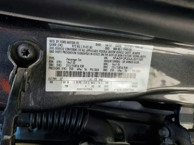 2018 FORD FOCUS SE  