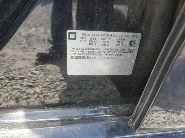 2018 CHEVROLET CRUZE LT