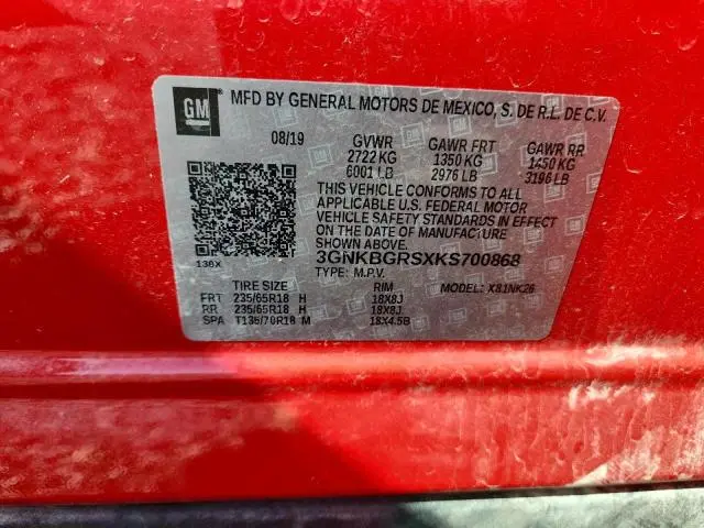 2019 CHEVROLET BLAZER 2LT  