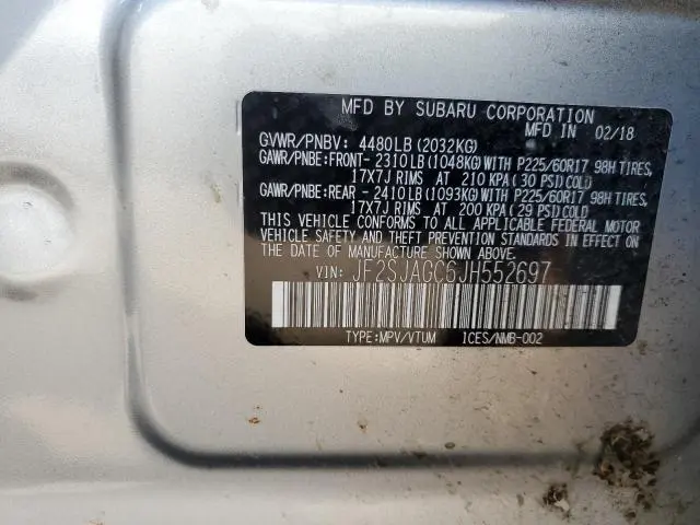 2018 SUBARU FORESTER 2.5I PREMIUM  