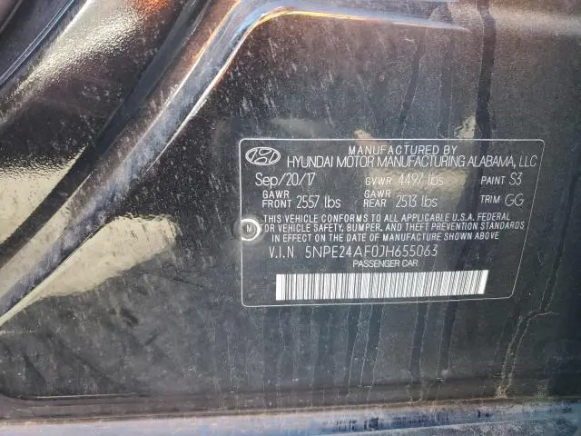 2018 HYUNDAI SONATA SE  