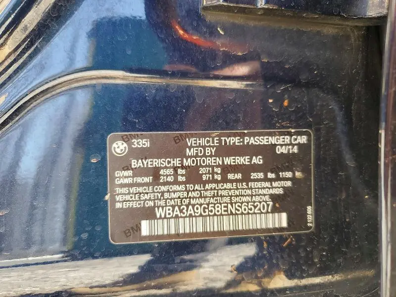 2014 BMW 335 I  