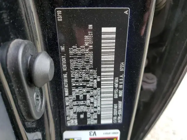 2010 TOYOTA VENZA   
