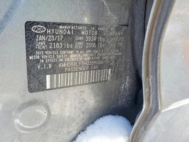 2017 HYUNDAI ELANTRA   