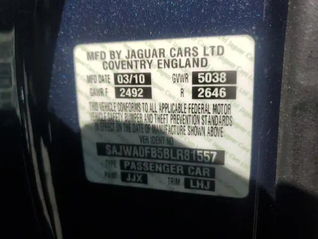 2011 JAGUAR XF   