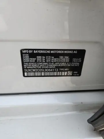 2020 BMW X7 XDRIVE40I  