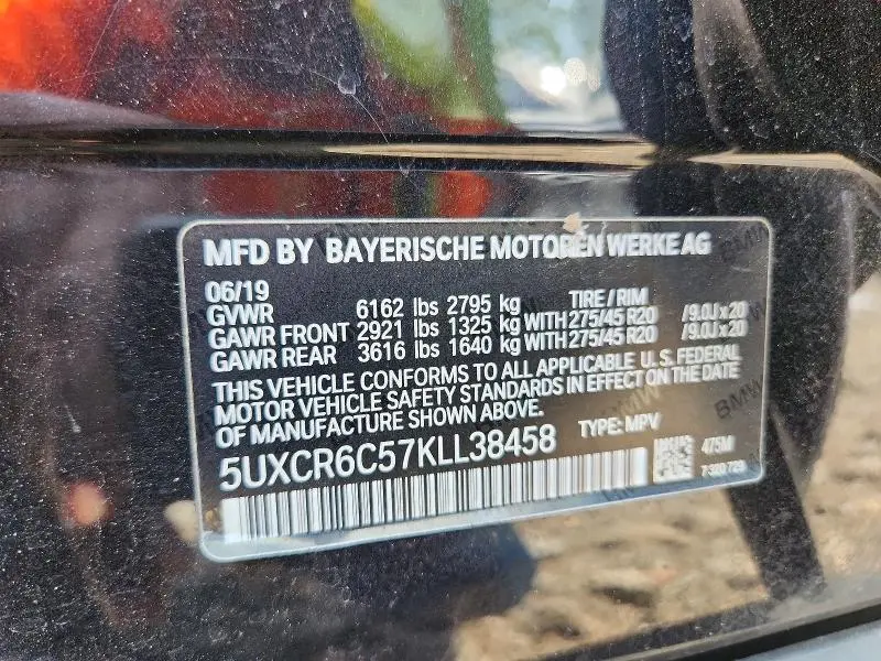 2019 BMW X5 XDRIVE40I  