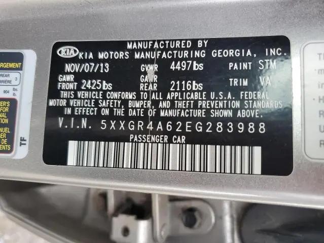 2014 KIA OPTIMA SX  