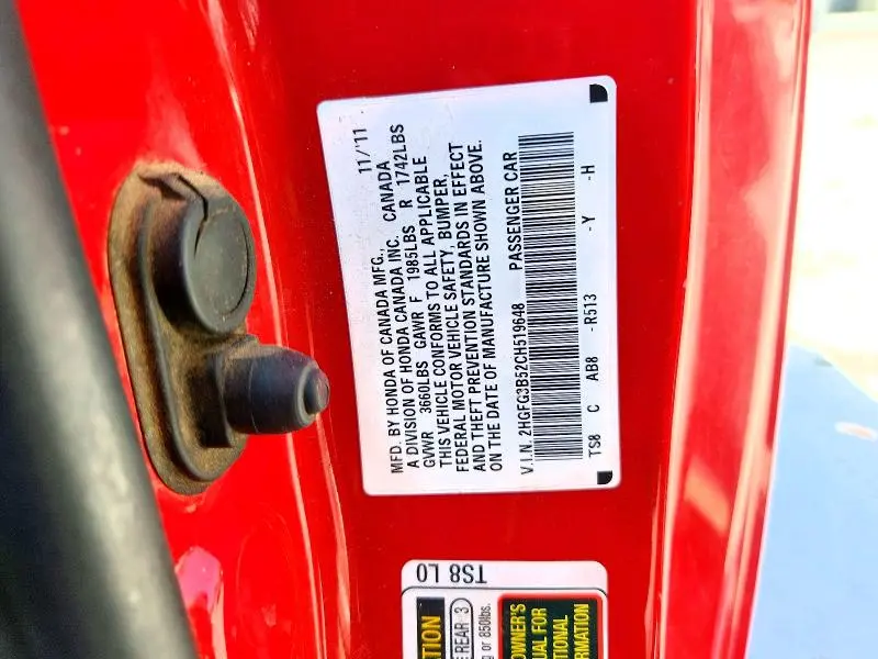 2012 HONDA CIVIC LX  