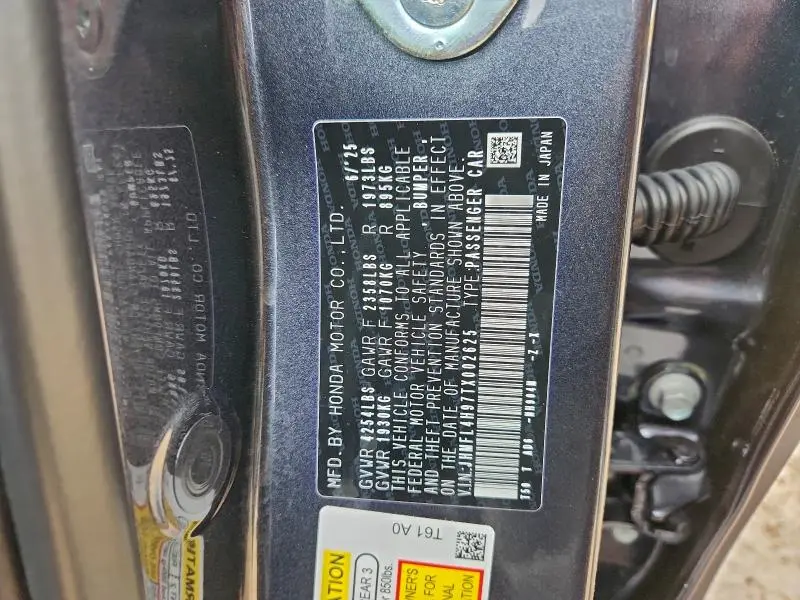 2026 HONDA CIVIC SPORT TOURING  