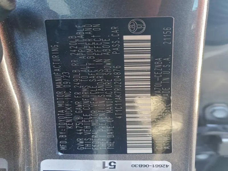 2024 TOYOTA CAMRY LE  