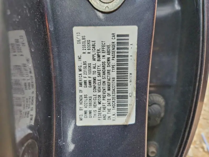 2013 HONDA ACCORD SPORT  