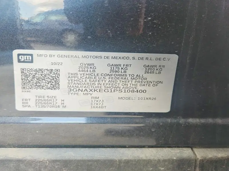 2023 CHEVROLET EQUINOX LT  