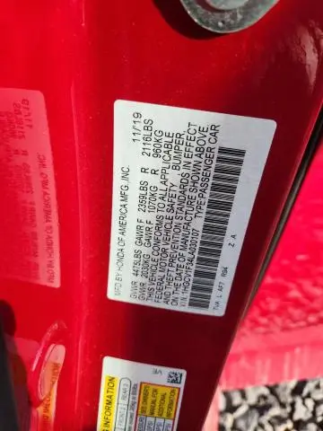 2020 HONDA ACCORD SPORT  