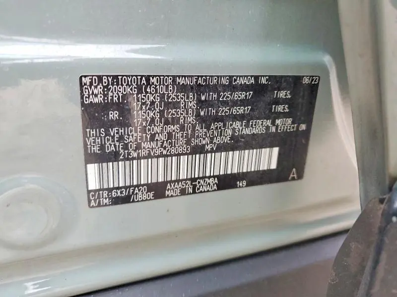 2023 TOYOTA RAV4 XLE  