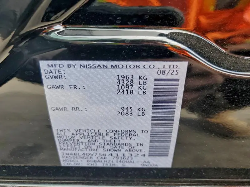 2025 NISSAN ALTIMA 2.5 SV  