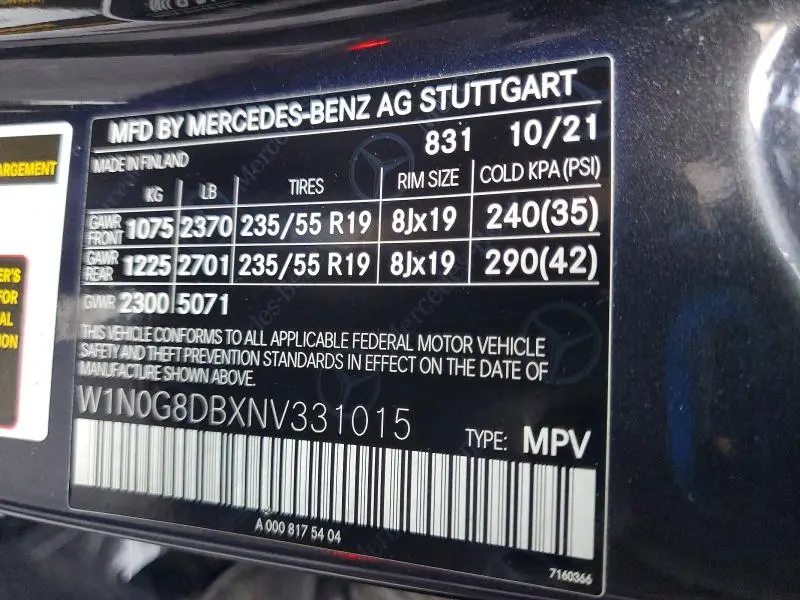 2022 MERCEDES-BENZ GLC 300  