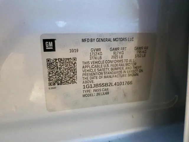 2020 CHEVROLET SONIC LS  