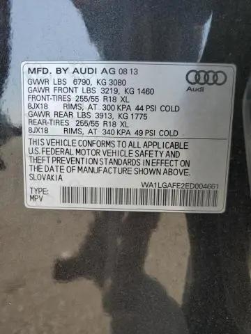 2014 AUDI Q7 PREMIUM PLUS  
